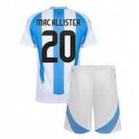 Argentina Alexis Mac Allister #20 Hjemmedraktsett Barn Copa America 2024 Kortermet (+ Korte bukser)